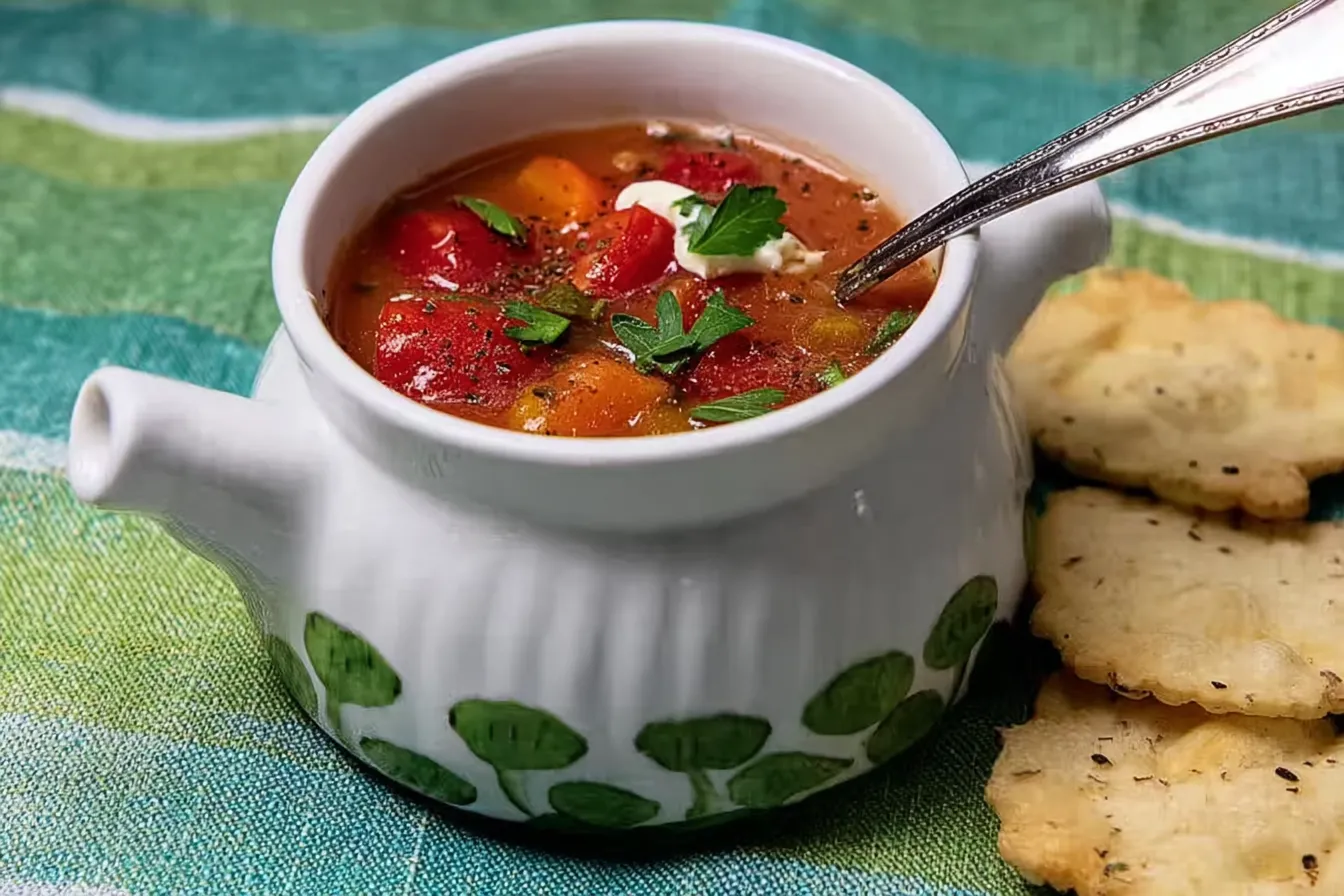 Tomato Soup with Cream Cheese – Extra rich texture Delight Creamy Tomato Soup with Cream Cheese – Extra Rich Texture