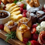 Colorful Valentine Party Appetizer Board in Heart Shape