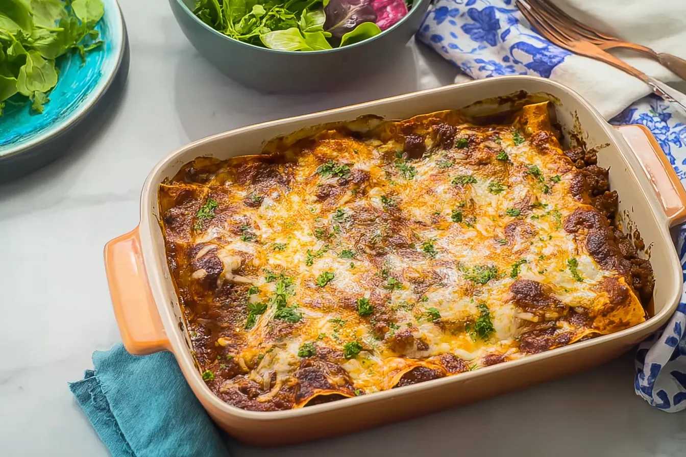 Beef Enchilada Bake – Cozy Casserole Delight