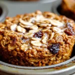 Carrot Apple Oat Breakfast Cake Slice