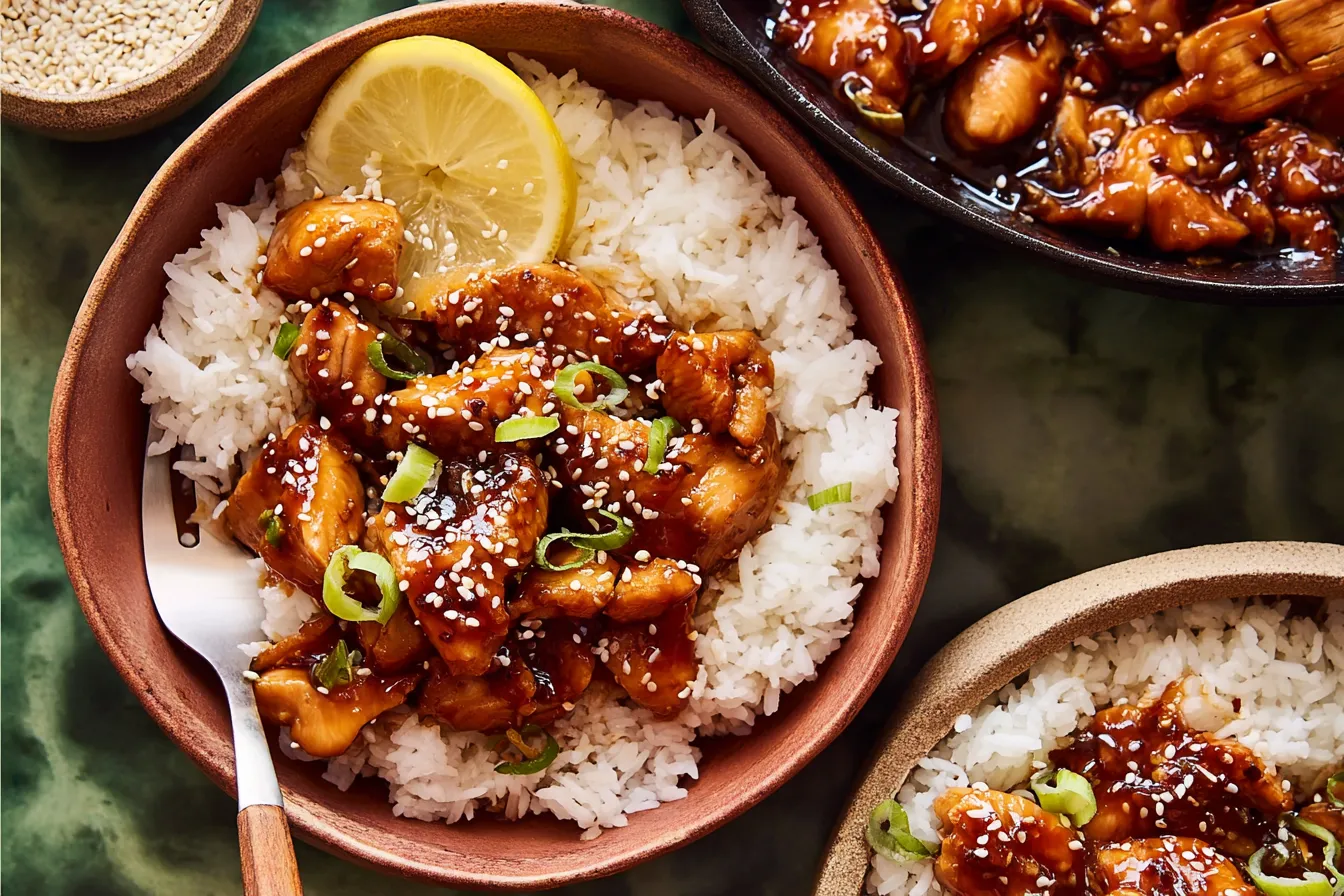 Garlic Teriyaki Chicken Platter with Sweet Sauce