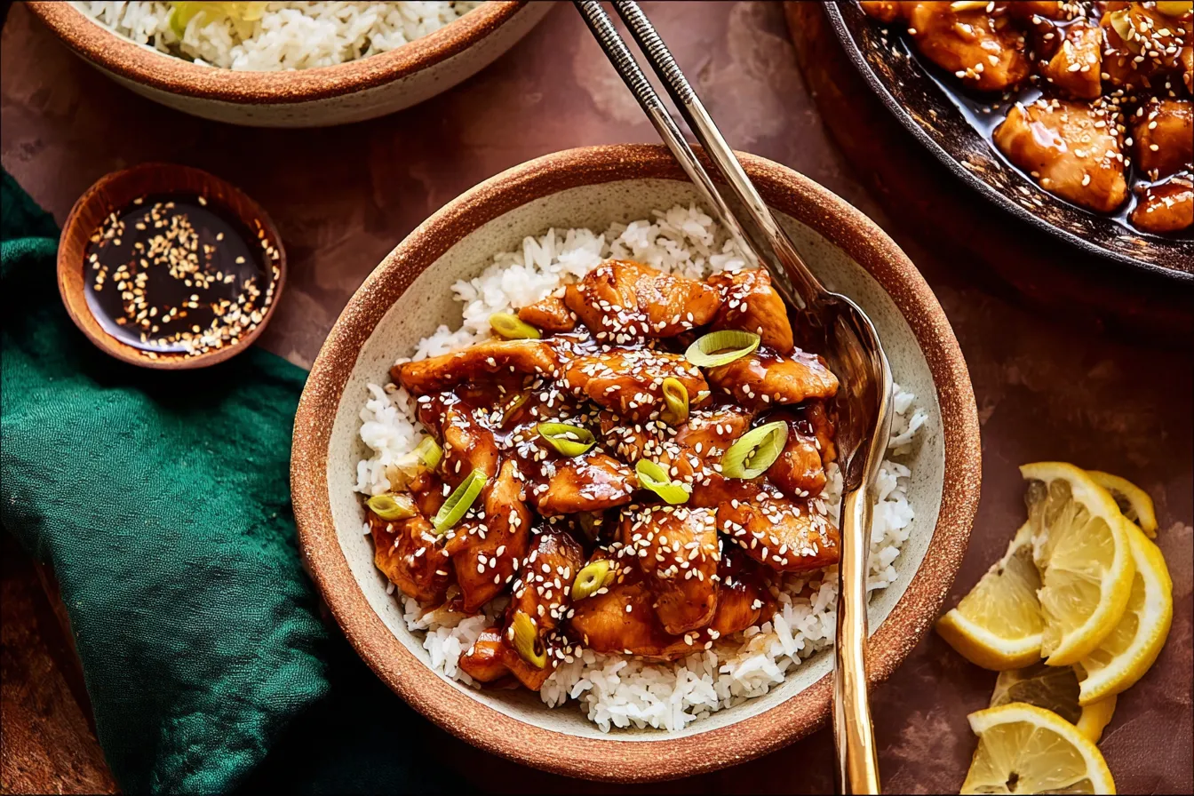 Garlic Teriyaki Chicken — Asian-style sauce with honey and garlic