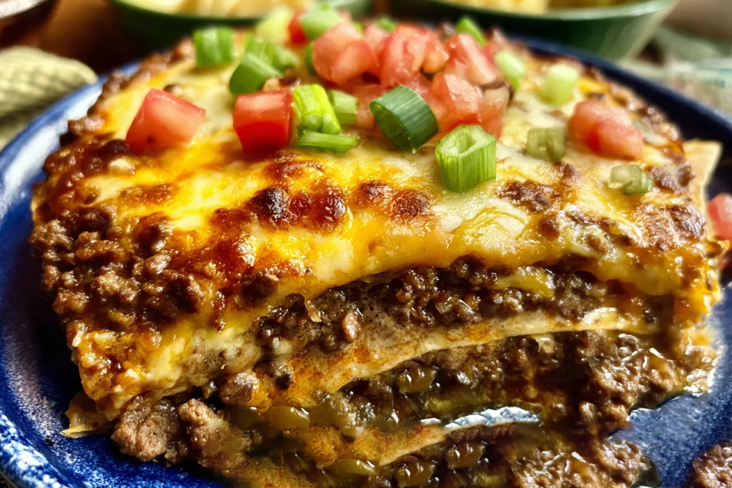 Ground Beef Burrito Casserole – Easy layered meal Delight 2 Ground Beef Burrito Casserole