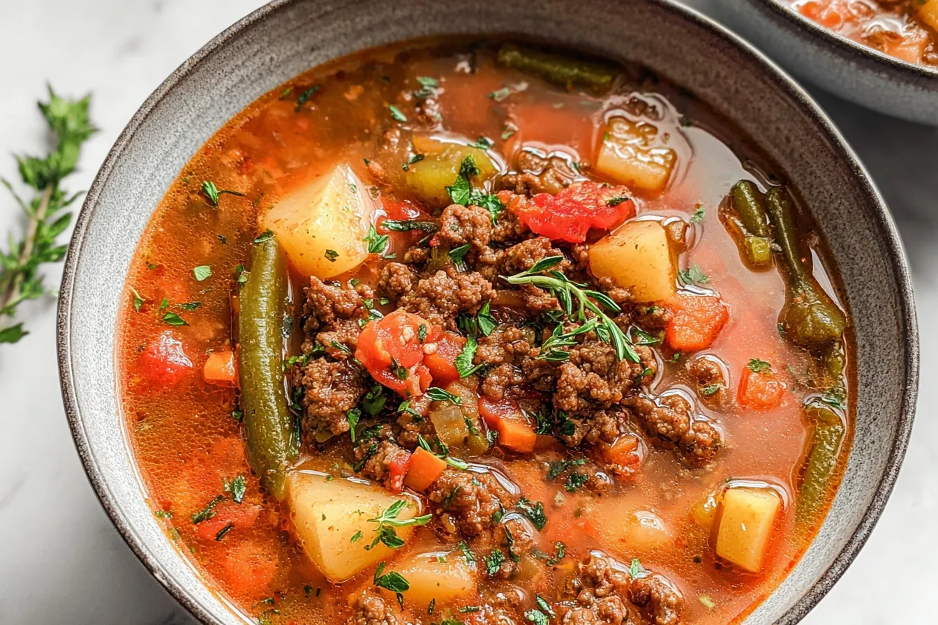 Hamburger Soup for Cold Nights — Cozy and nourishing