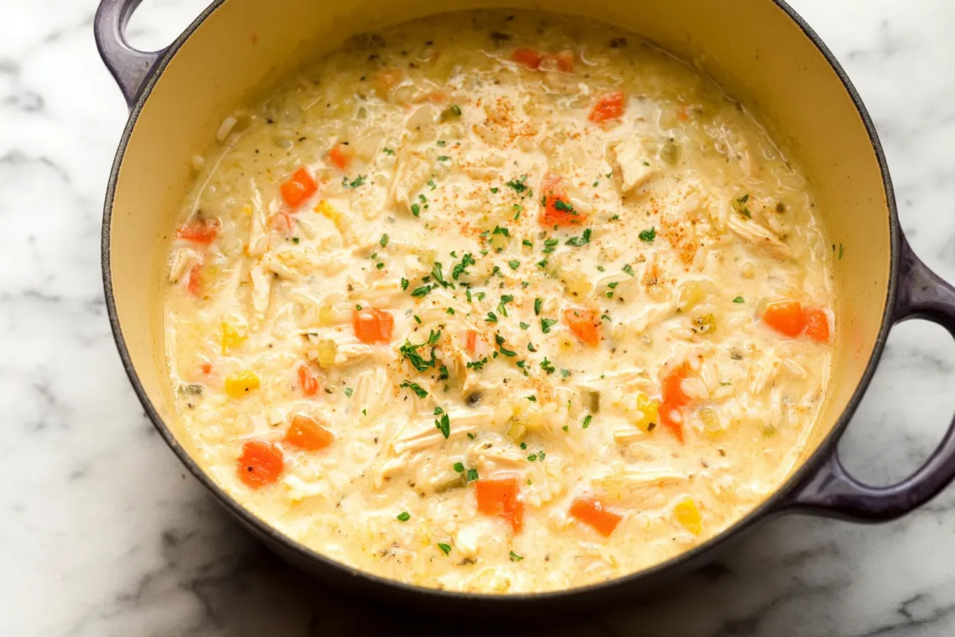 Hearty Creamy Chicken and Rice Soup — Filling Family Favorite 2 Hearty Creamy Chicken and Rice Soup — Filling family favorite