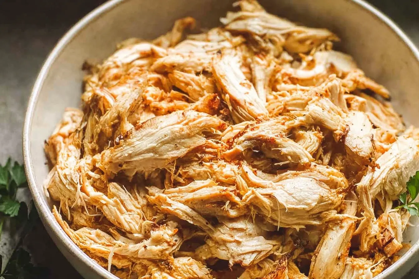 Quick 2 Hour Crockpot Chicken Making Process