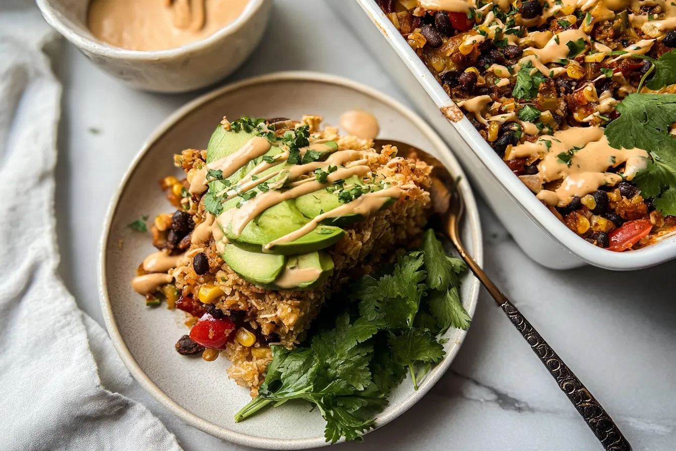 Southwest Black Bean and Corn Casserole — A wholesome, hearty vegetarian option