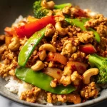 Spicy Ground Chicken Skillet Ready to Serve