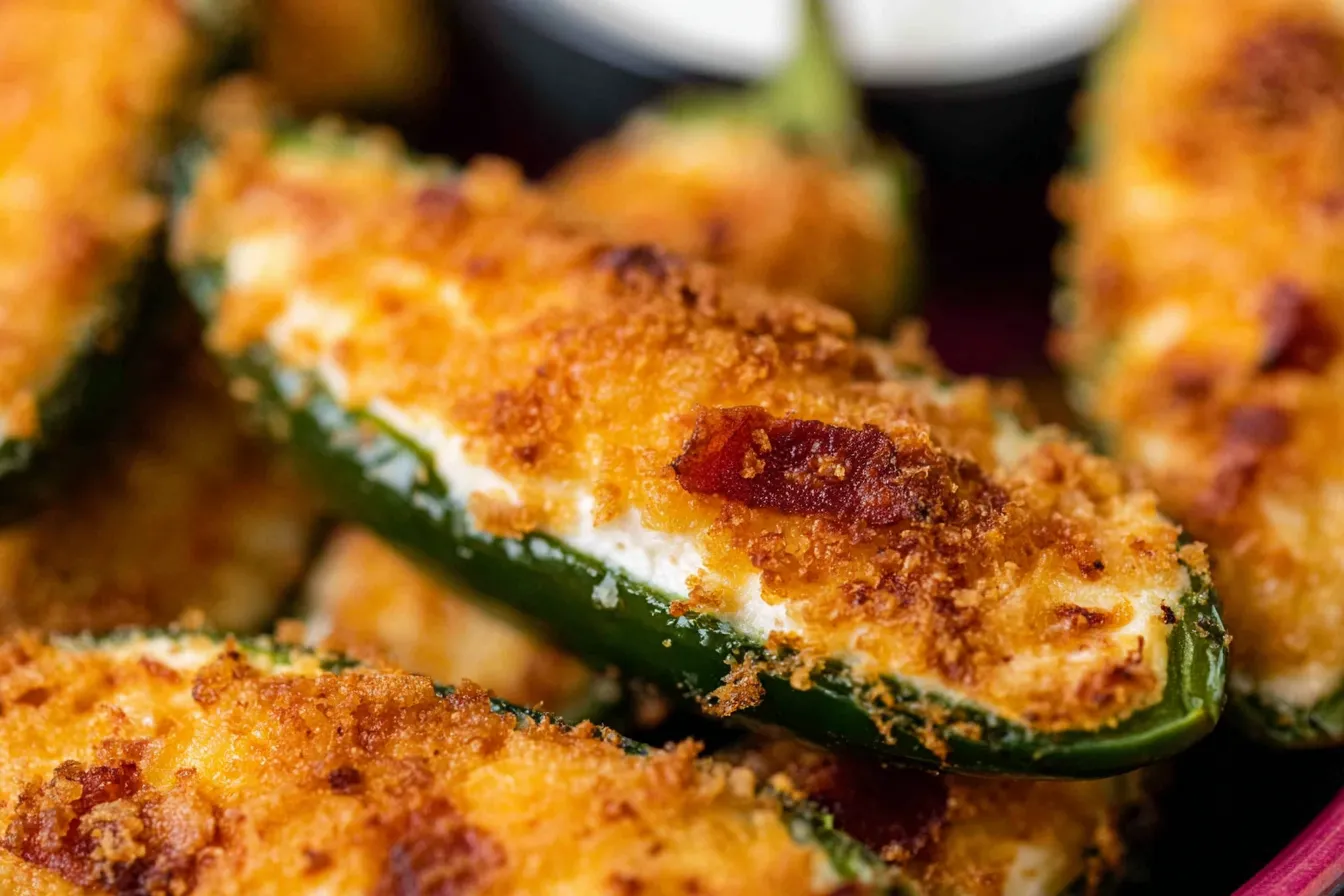 Stuffed Jalapeño Poppers — Cream cheese and bacon stuffed in spicy peppers