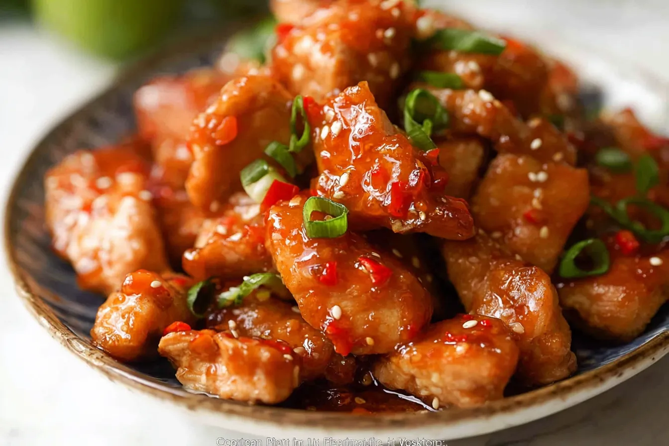 Sweet Chili Lime Chicken Dish with Glaze