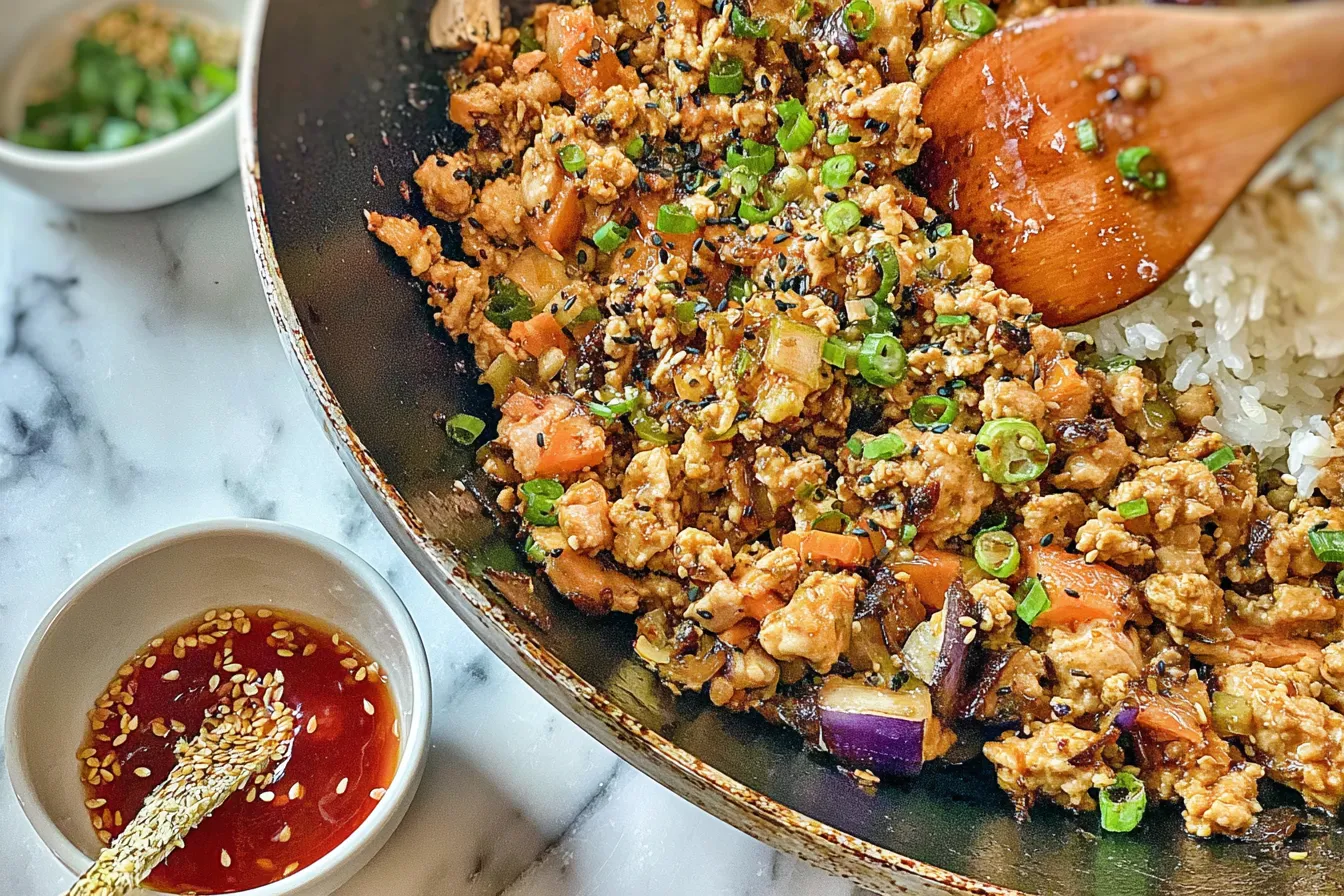 Teriyaki Ground Chicken Skillet — Sweet and Savory Delight Teriyaki Ground Chicken Skillet — Sweet and Savory Delight