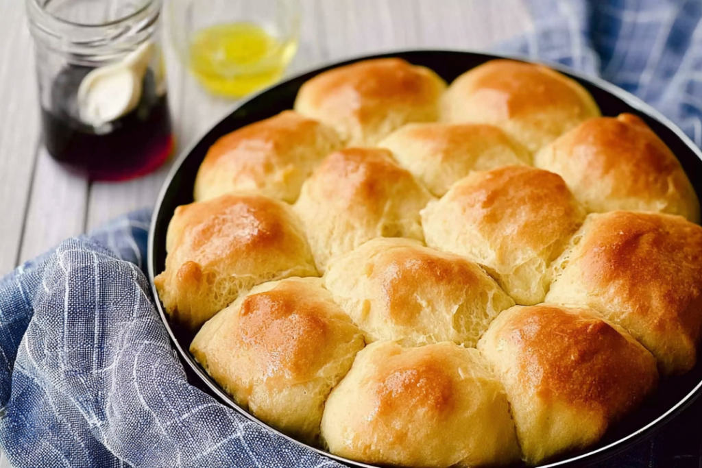 Fluffy Dinner Rolls - No Mixer