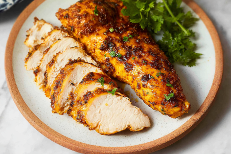 Air Fryer Chicken Breast with No Breading