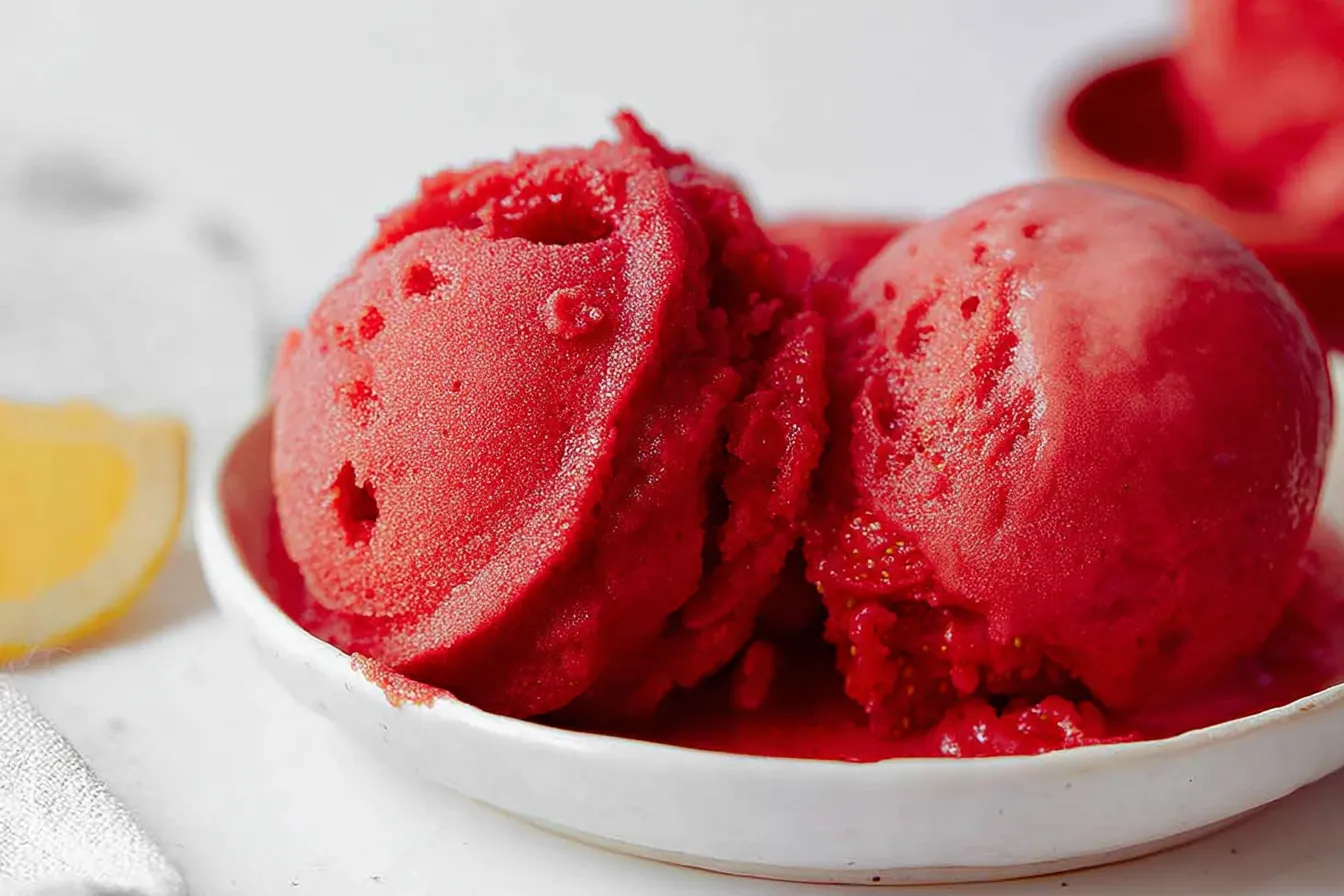 3 Ingredient Strawberry Sorbet: A Delightful Summer Treat 1 Refreshing 3 Ingredient Strawberry Sorbet Recipe