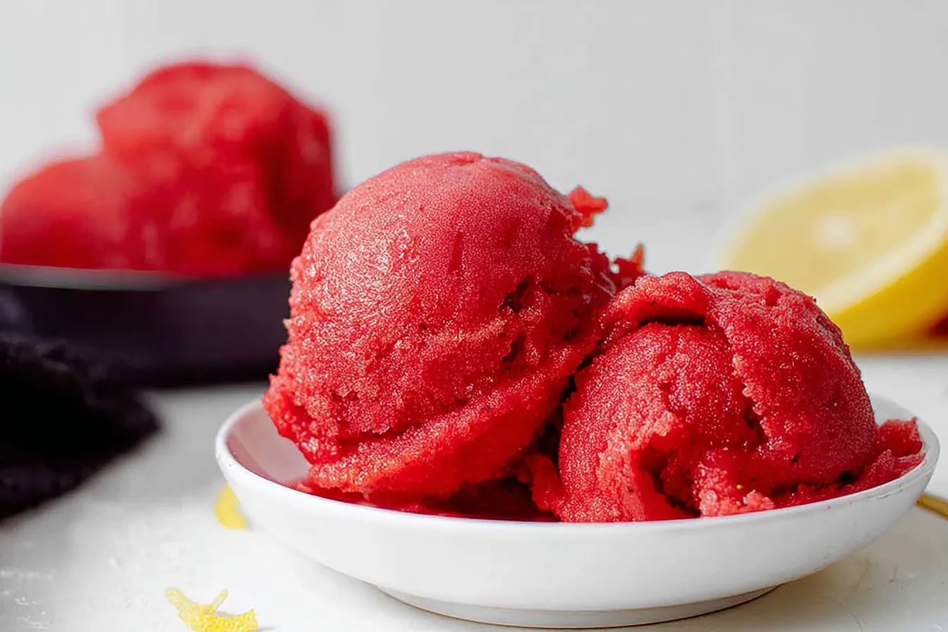 3 Ingredient Strawberry Sorbet: A Delightful Summer Treat 2 3 Ingredient Strawberry Sorbet