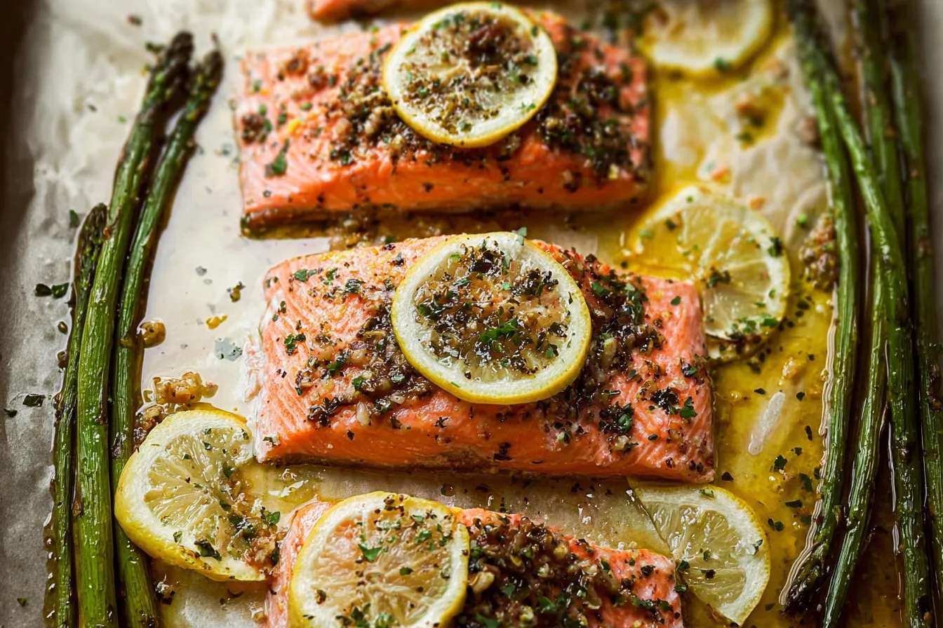 Baked Lemon Garlic Salmon