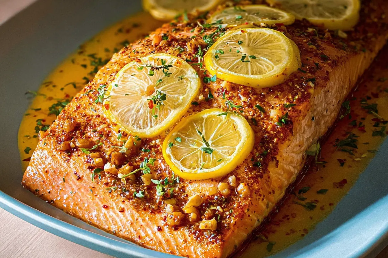 Baked Lemon Garlic Salmon: A Delightful Dinner Recipe 2 Baked Lemon Garlic Salmon
