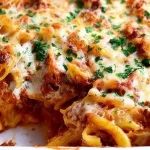 Baked Ziti with Ricotta in a Cheesy Casserole Dish