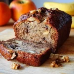 Freshly Baked Banana Bread with Walnuts
