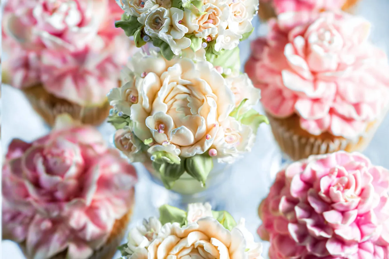 Birthday Flower Cupcakes - Vibrant, Sweet, and Festive