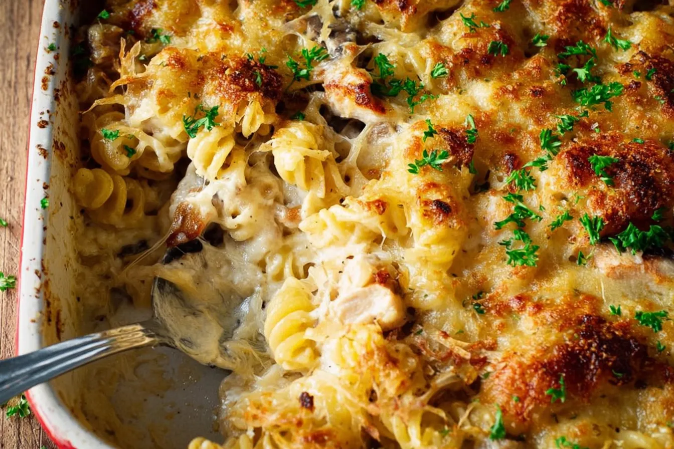 Cheesy Creamy Chicken Pasta Bake: Delicious Comfort Food