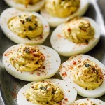 Classic Deviled Eggs on a Serving Platter
