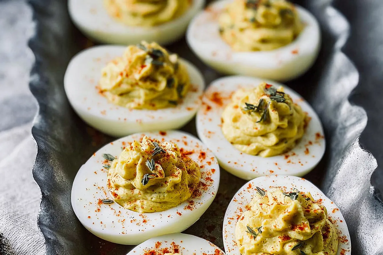 Classic Deviled Eggs: A Delicious Crowd-Pleaser! 2 Classic Deviled Eggs