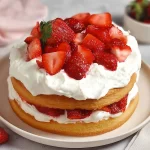 Classic Strawberry Shortcake with Fresh Berries – Delightful Treat 3 Classic Strawberry Shortcake with Fresh Berries on a Plate