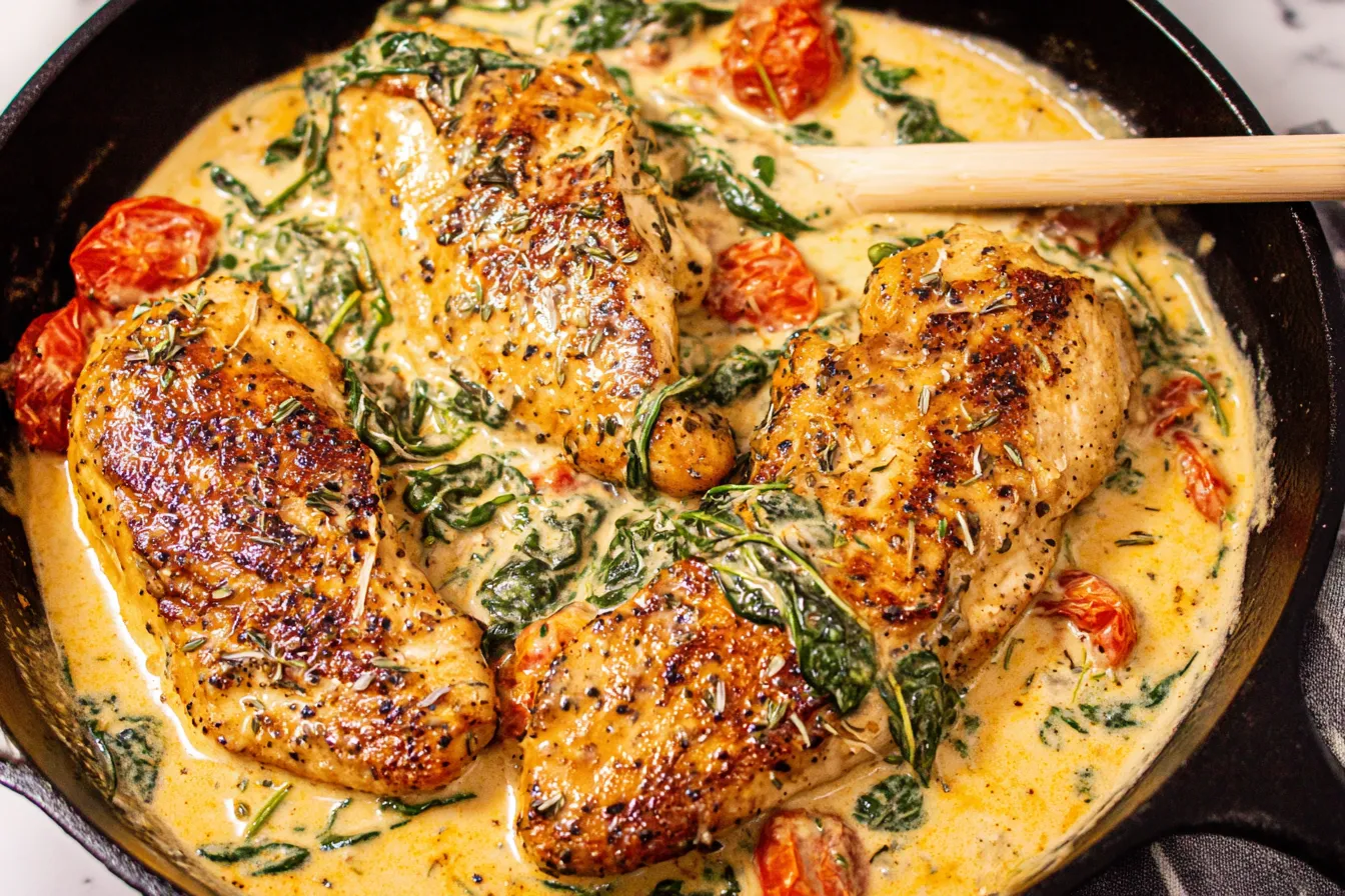 Creamy Tuscan Chicken: A Delightful Dinner Idea 2 Creamy Tuscan Chicken