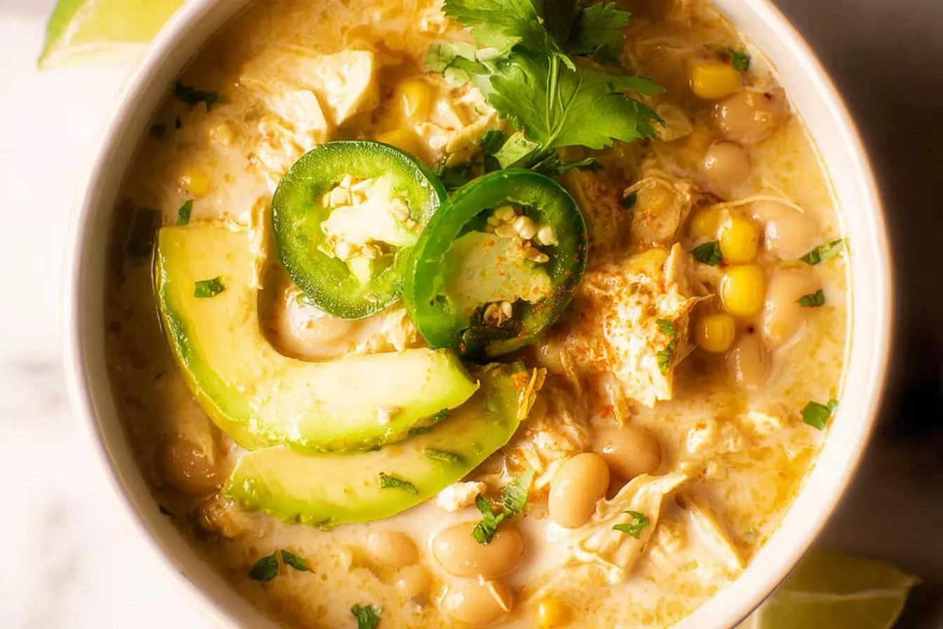 Creamy White Chicken Chili Lightened Up: A Guilt-Free Delight 2 Creamy White Chicken Chili Lightened Up