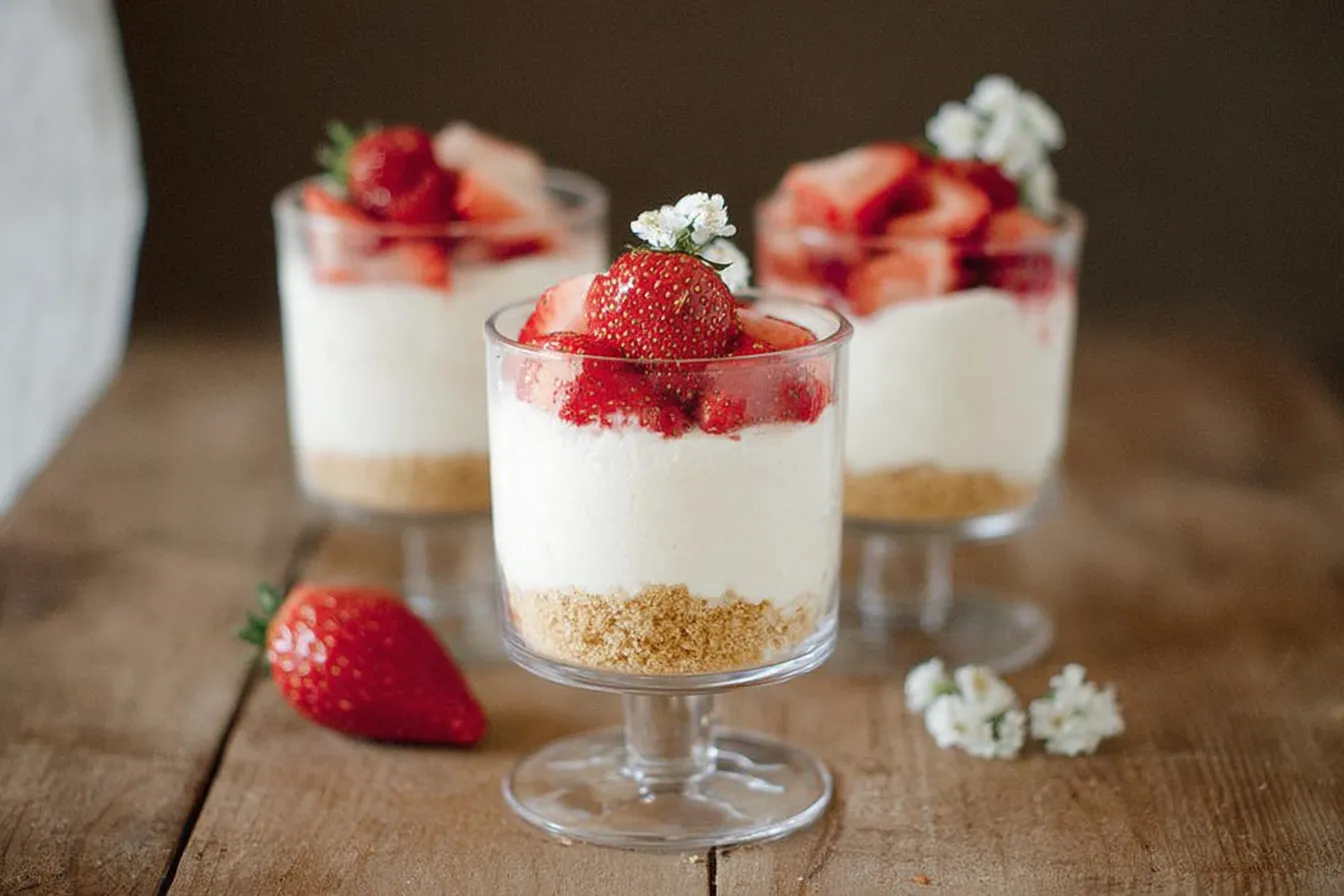 Easy No-Bake Cheesecake Cups Ready to Serve