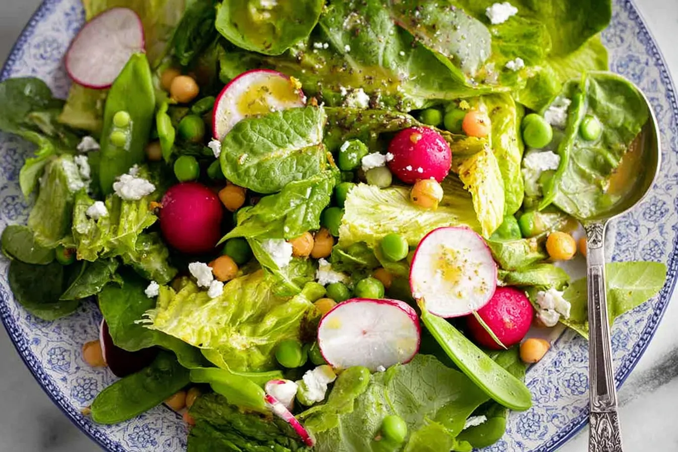Fresh Spring Garden Salad with Lemon Dressing Recipe 2 Fresh Spring Garden Salad with Lemon Dressing