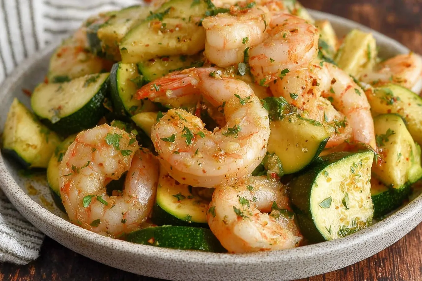 Garlic Butter Shrimp with Zucchini - A Delicious Delight Delicious Garlic Butter Shrimp with Zucchini - Quick Meal