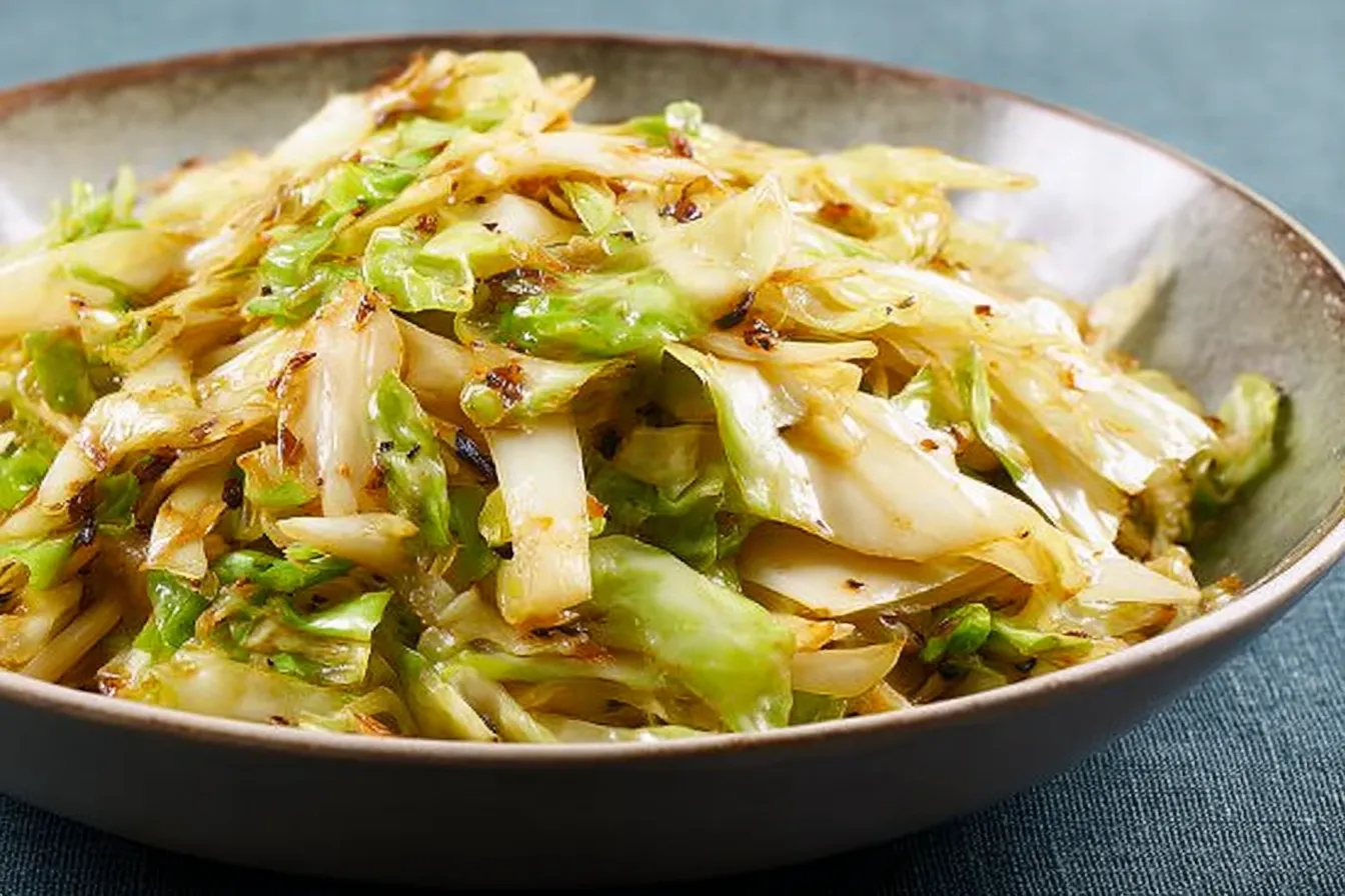 Healthy Cabbage Stir Fry with Garlic - Colorful and Nutrient-Packed