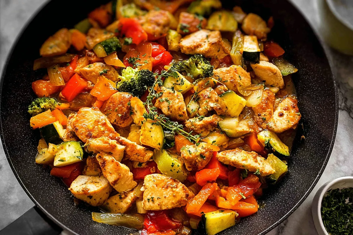 Healthy Chicken and Vegetable Skillet