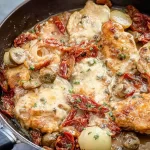 Healthy Mediterranean Chicken Skillet - A Flavorful Delight 3 Healthy Mediterranean Chicken Skillet - Delicious Dinner Idea