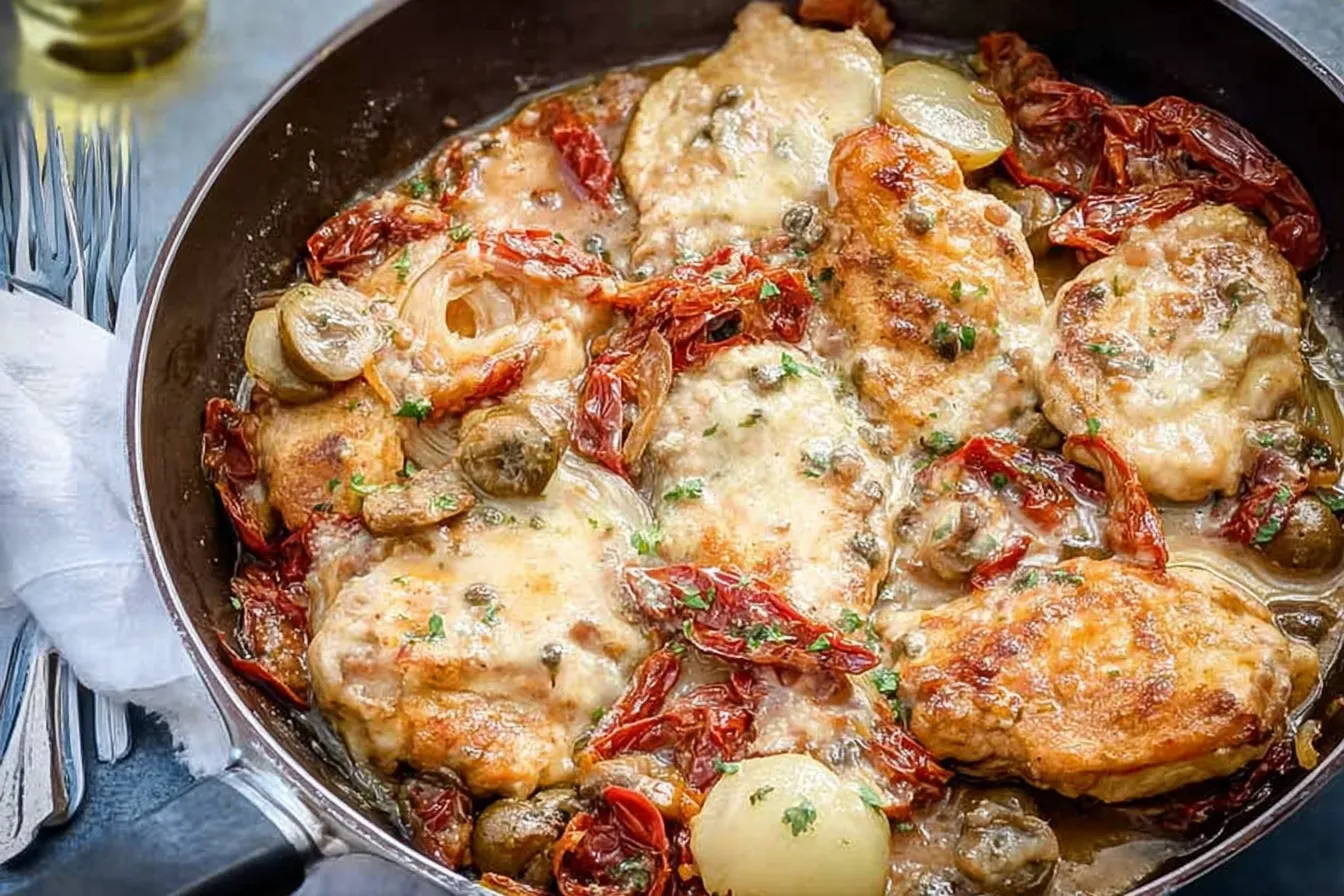 Healthy Mediterranean Chicken Skillet - A Flavorful Delight 1 Healthy Mediterranean Chicken Skillet - Delicious Dinner Idea