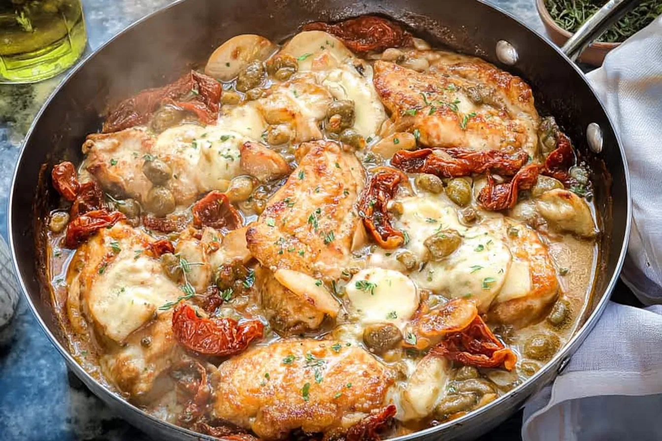 Healthy Mediterranean Chicken Skillet - A Flavorful Delight 2 Healthy Mediterranean Chicken Skillet