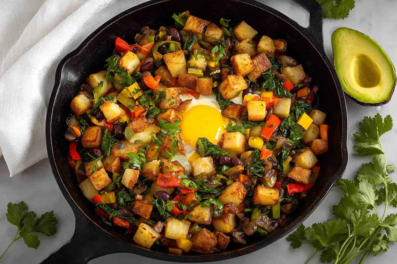 Healthy Veg Breakfast Hash: A Delicious Start to Your Day Scrumptious Healthy Veg Breakfast Hash on a Plate