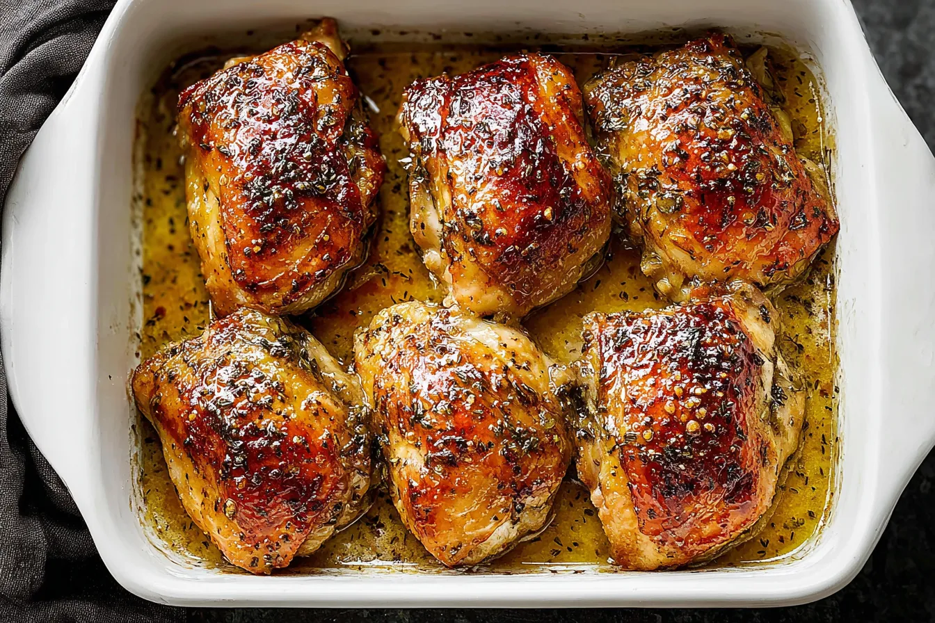Honey Mustard Glazed Chicken: A Delicious Dinner Idea Delicious Honey Mustard Glazed Chicken on a Plate