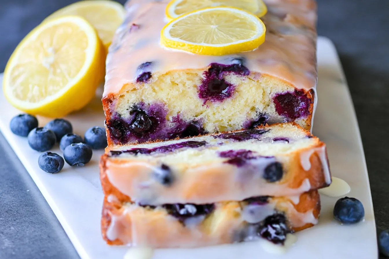 Lemon Blueberry Loaf Freshly Baked and Ready to Enjoy