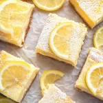 Delicious Lemon Cream Cheese Bars Sliced and Ready to Serve
