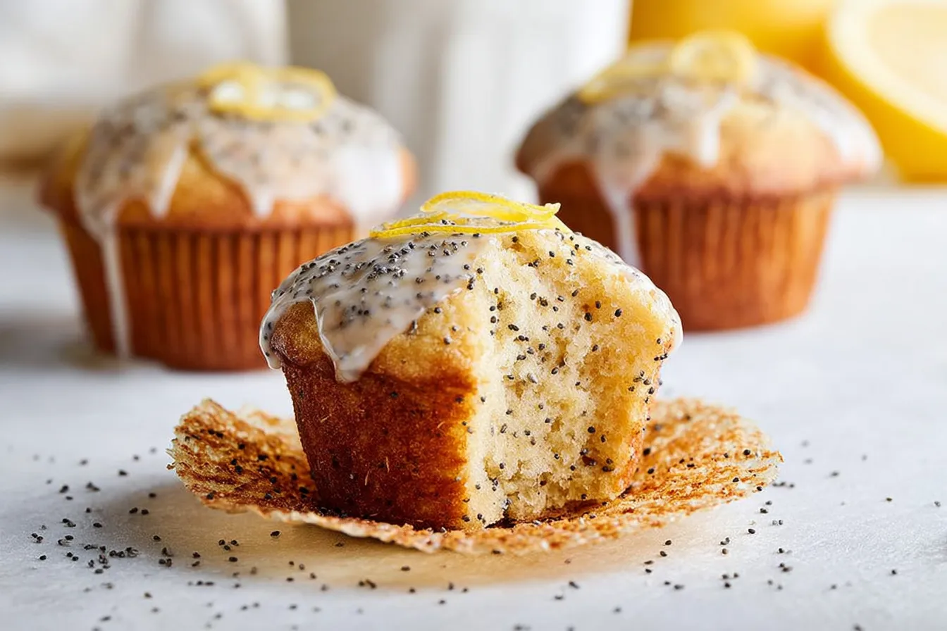 Lemon Poppy Seed Muffins: A Delightful Morning Treat Lemon Poppy Seed Muffins Freshly Baked