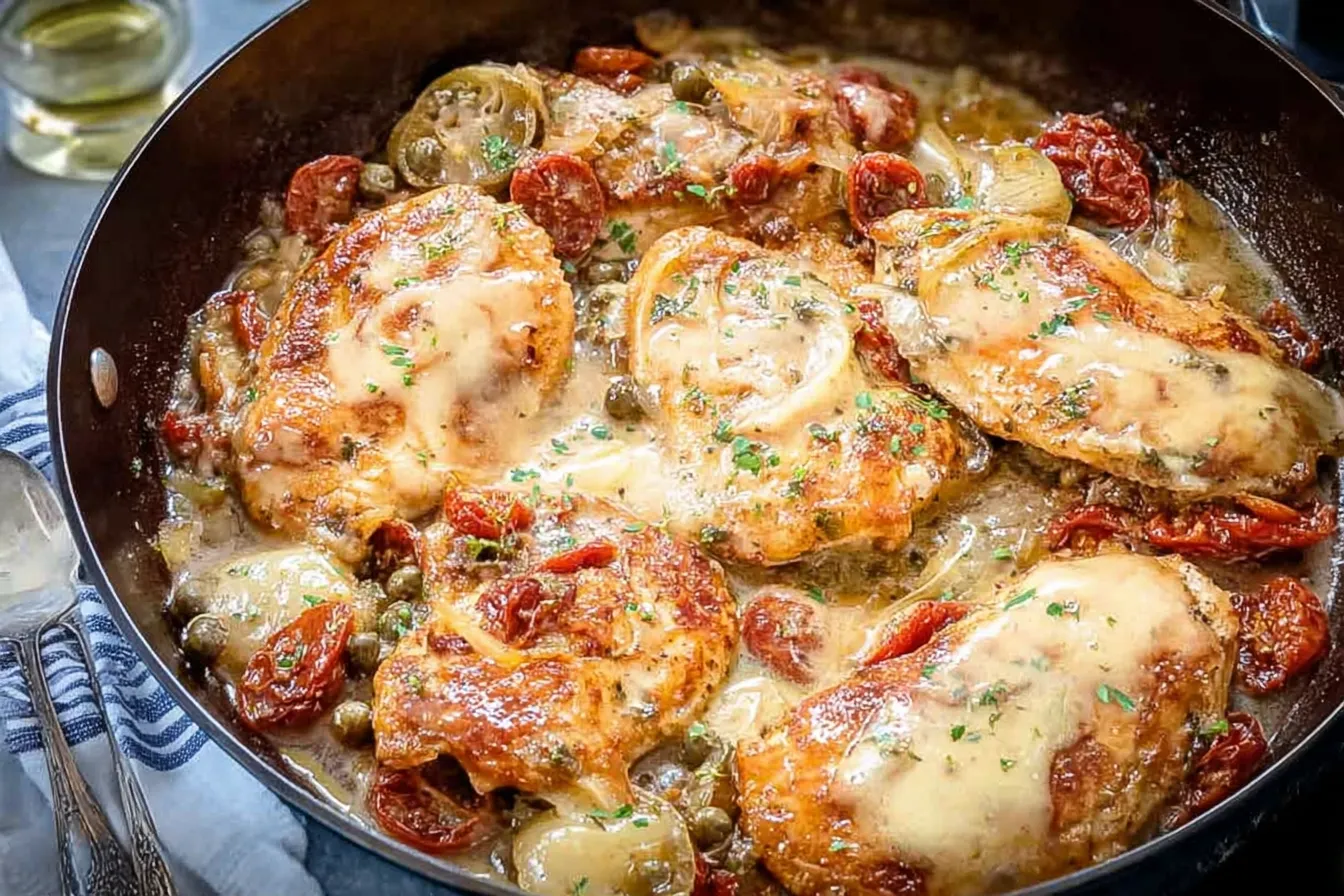 Mediterranean Chicken Skillet Makes Weeknight Dinner Easy 1 Vibrant Mediterranean Chicken Skillet Packed with Flavor