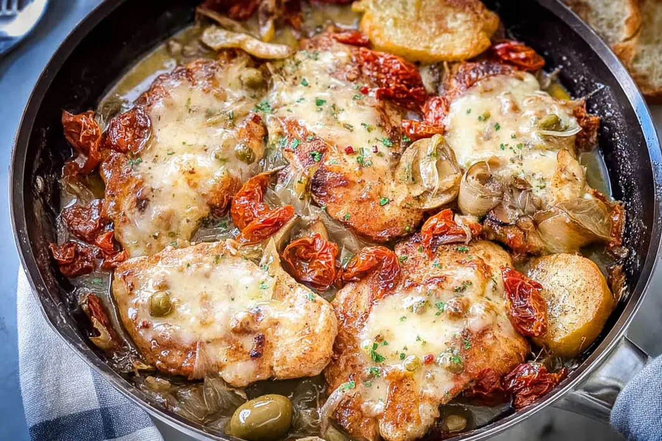 Mediterranean Chicken Skillet Makes Weeknight Dinner Easy 2 Mediterranean Chicken Skillet