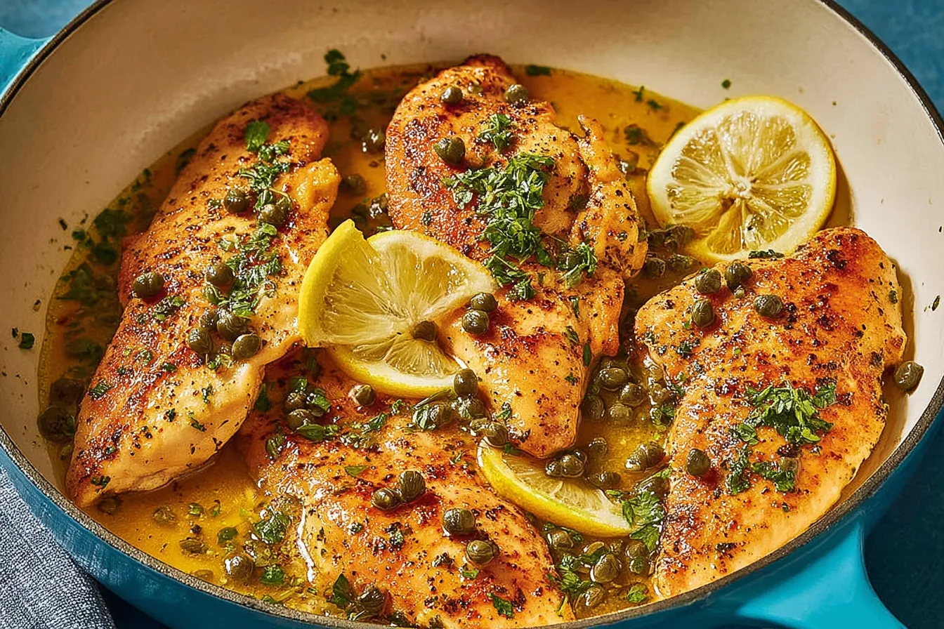 Mediterranean Style Chicken Piccata: A Flavorful Delight 2 Mediterranean Style Chicken Piccata