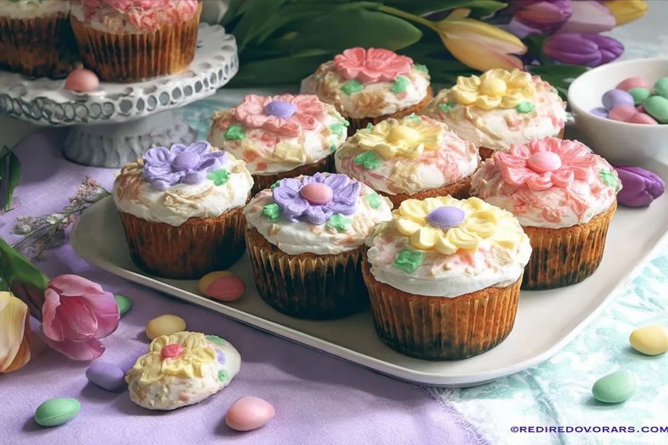 Mother’s Day Floral Cupcakes: Delightful Sweet Treats Beautiful Mother's Day Floral Cupcakes