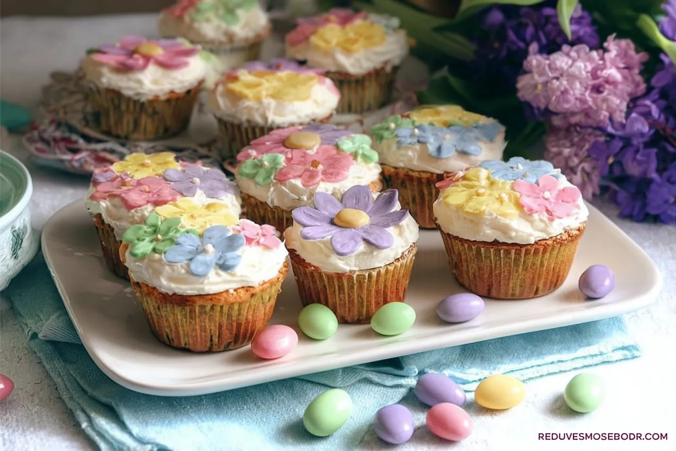Mother’s Day Floral Cupcakes