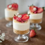 No Bake Cheesecake Cups Ready to Serve