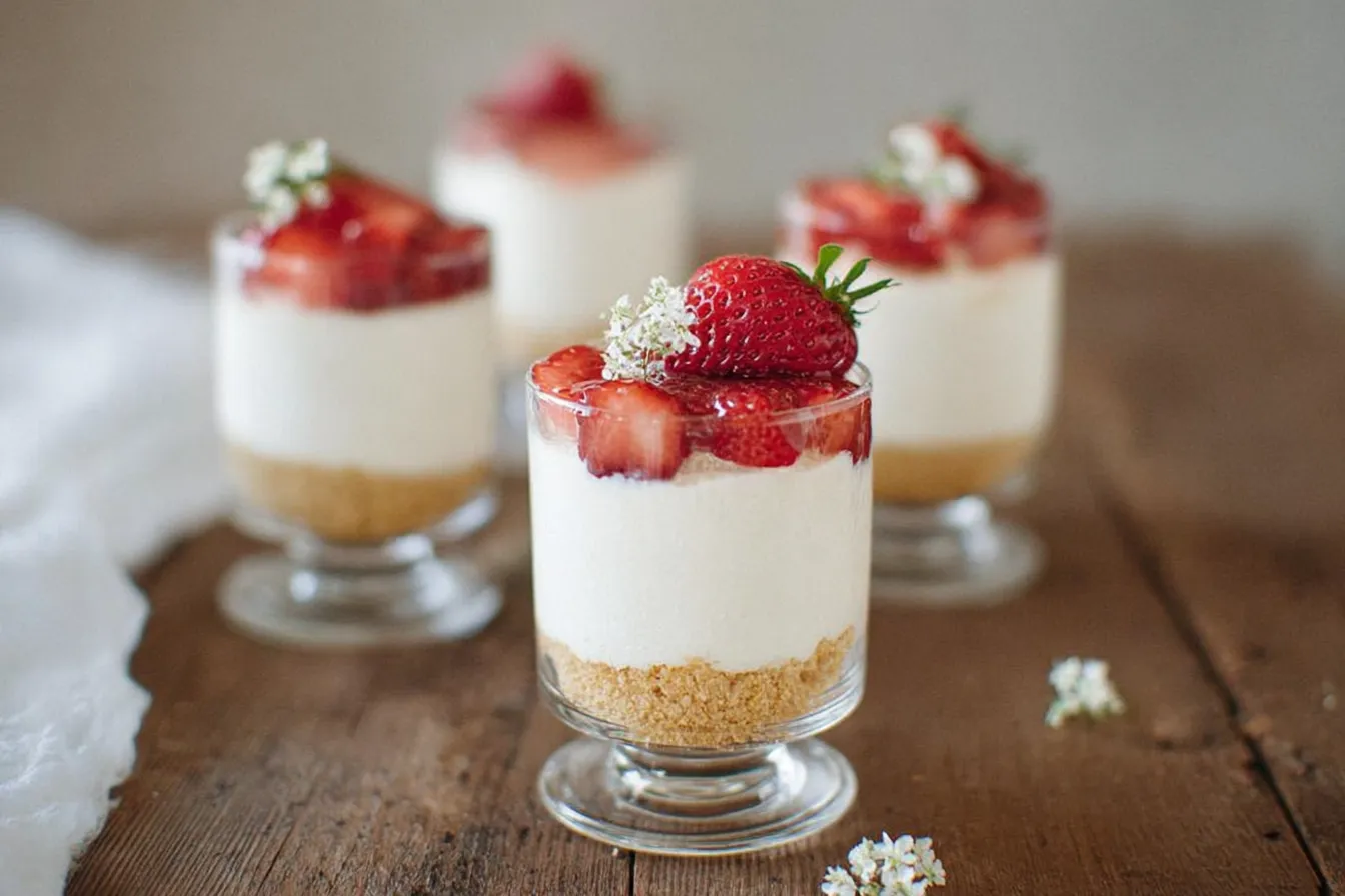 No Bake Cheesecake Cups